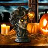 Medusa Bust Statue Mythical Monster Gothic Resin Ornament, Fun Halloween Decoration Halloween Decorations and Supplies