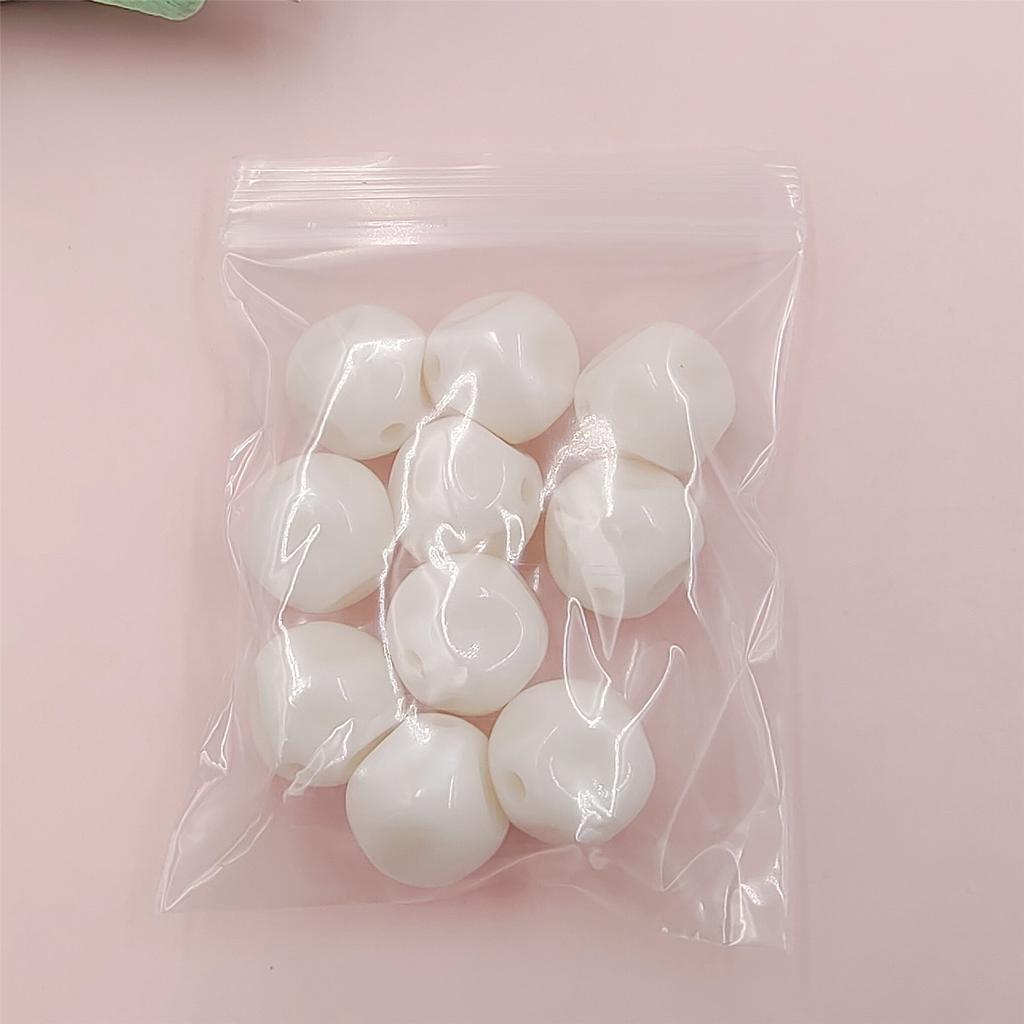 Акриловые поделки, модные многогранники с отверстиями, сделай сам, 10 шт./пакет, ювелирные аксессуары, цвет макарон, материалы для бисера, свободные бусины, перламутровый имитация нефрита