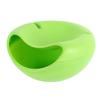 Creative Bowl Double Layer Dry Fruit Containers Snacks Seeds Storage Box Garbage Holder Plate Dish Organizer with Phone Holde