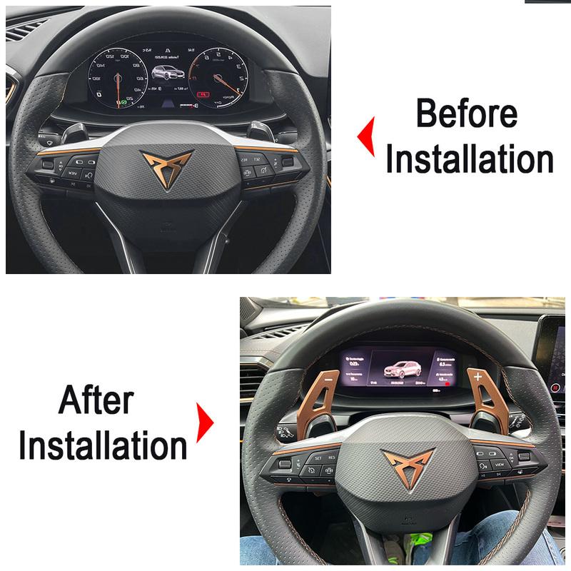 Shifter Paddles For Cupra Formentor Cupra Ateca Leon e-Hybrid Terramar 2020-2026 Car Steering Wheel DSG Gear Extend Accessories