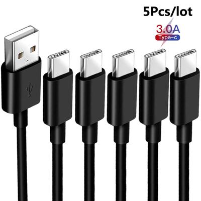 5 шт./лот Тип C USB C телефонный кабель для Samsung Galaxy Tab A7 lite S7 FE F22 F32 F12 M42 M32 M12 A22 5G кабель для быстрой зарядки
