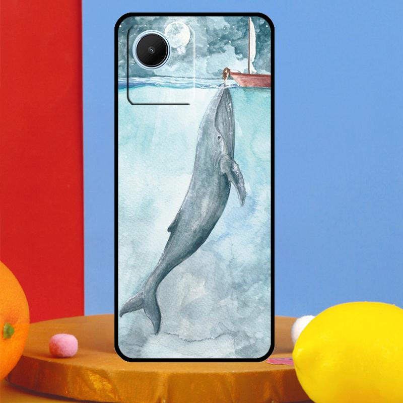 Мультяшный кит для Realme GT5 GT Neo 6 9 10 11 12 Pro Plus C21Y C25s C30 C31 C33 C35 C51 C53 C55 C67 Чехол