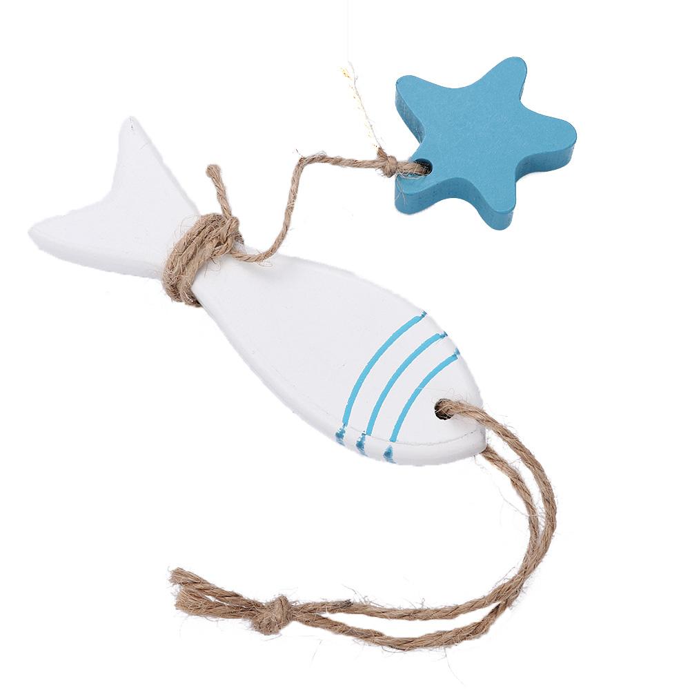Curtain Pendant Mediterranean Style Fish Nautical Decor Fish Skewer Crafts Pendant Starfish String