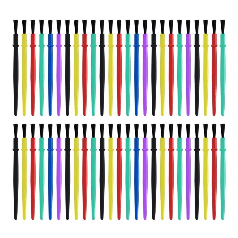 50 Pcs Nylon Hair Art Brushes Small Watercolor Painting Brushes Painting Supplies For Detailing
