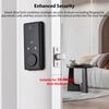 Smart Lock BT Keyless Entry Door Lock APP Fingerprint Password Mechanical Key 5 Unlocking Methods Aluminum Alloy Door Lock