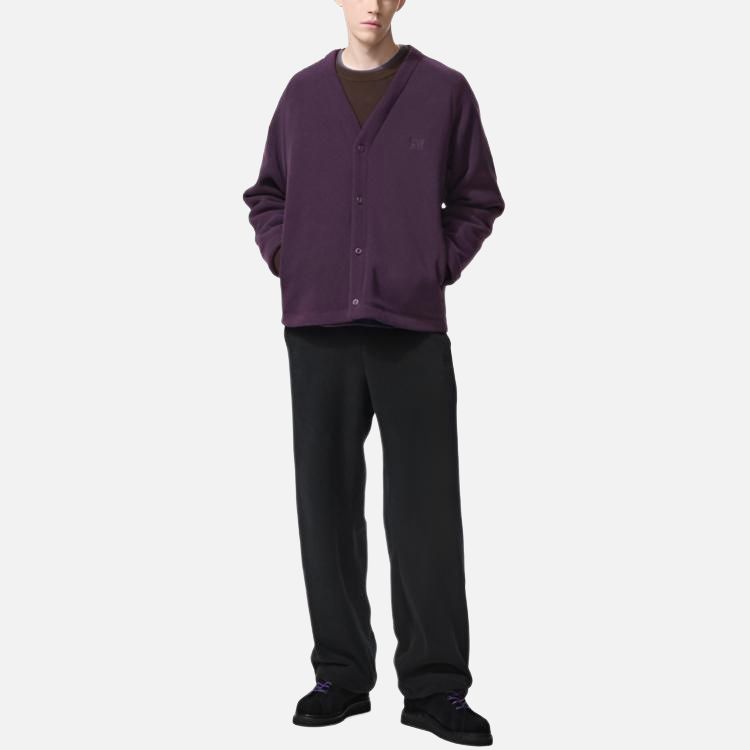 Uniqlo × Коллаборация Needles Осень/Зима 25 Вышивка бабочками Свободный Удобный Флисовый вязаный свитер Унисекс свитер 483980-78