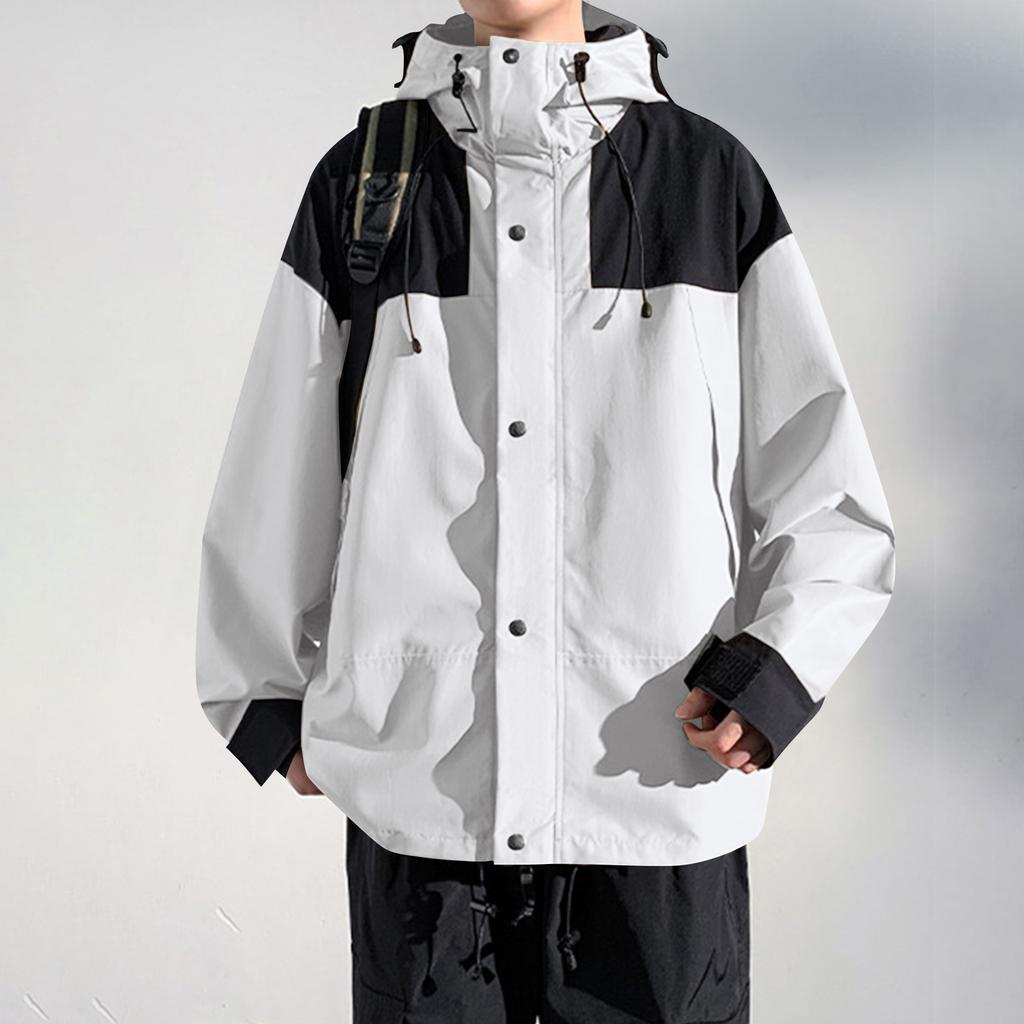 Men's Colorblock Jacket Casual Sports Fashion Outdoor Mountaineering Couple Jacket