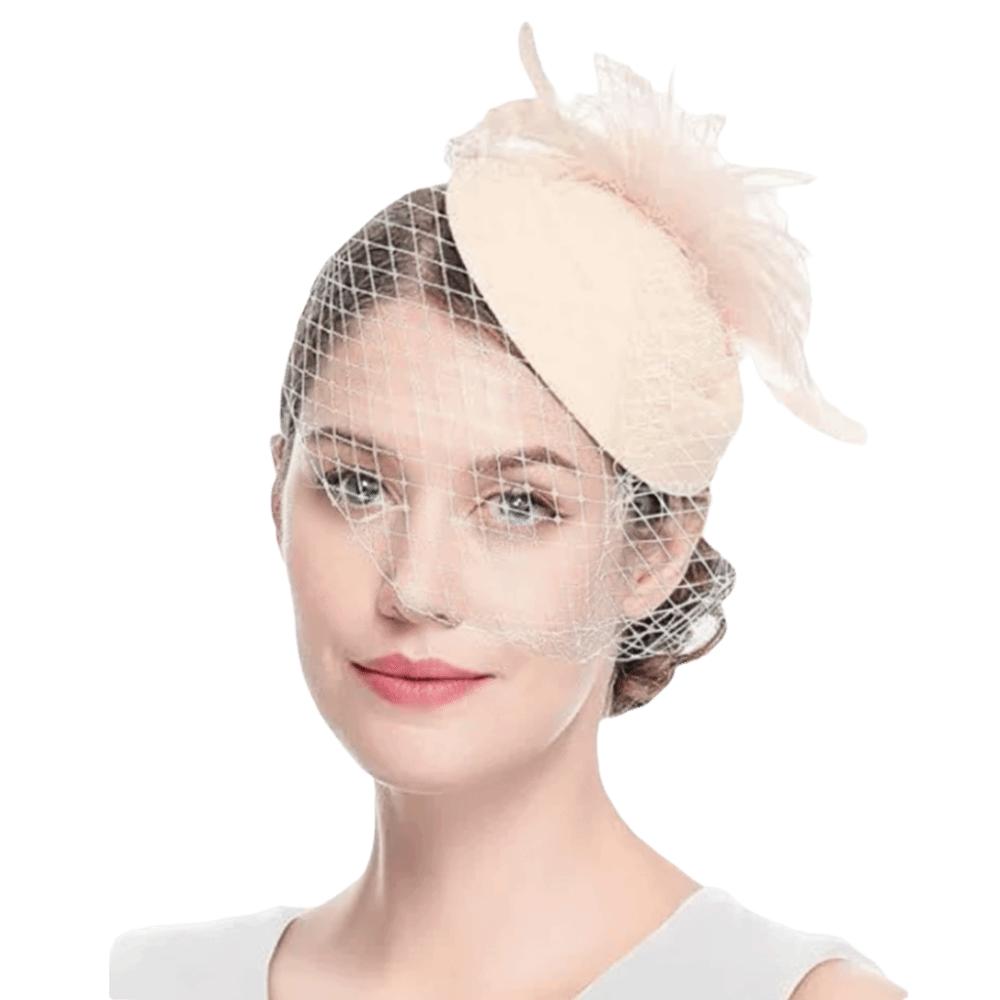 Fishnet Veil Felt Fascinator Hat Elegant Pillbox Hats New Wedding Veil Hat Wedding Party
