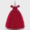European and American Kids' One-Shoulder Princess Evening Dress for Flower Girls & Piano Performances