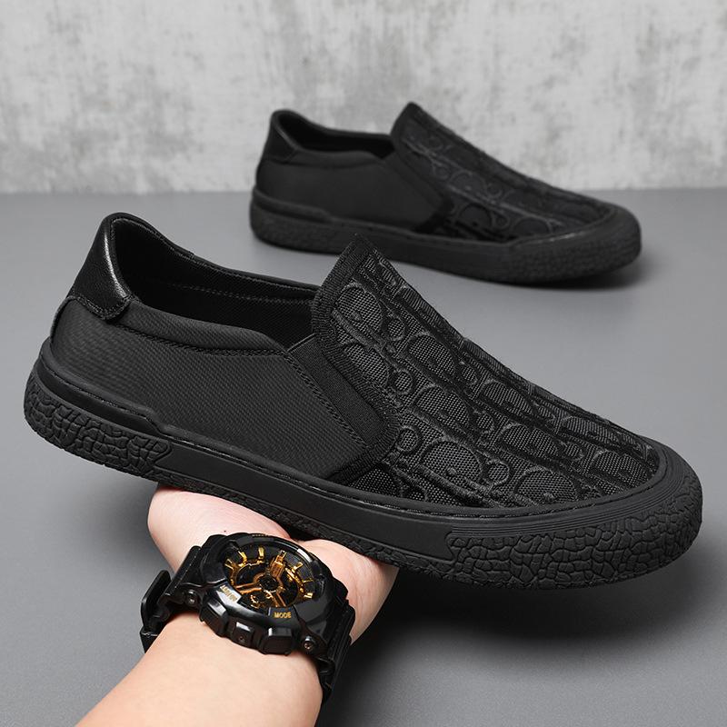 Summer Men'S Breathable Casual Versatile Sport Shoes Low Top Lazy Shoes One Step Sufficient Eva Insole Plastic Upper