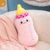 Cute Milk Bottle Plush Toy Super Soft Kawaii Milk Bottle Pillow Nap Cushion Sleeping Companion Doll Mini Bottle Keychain Gift