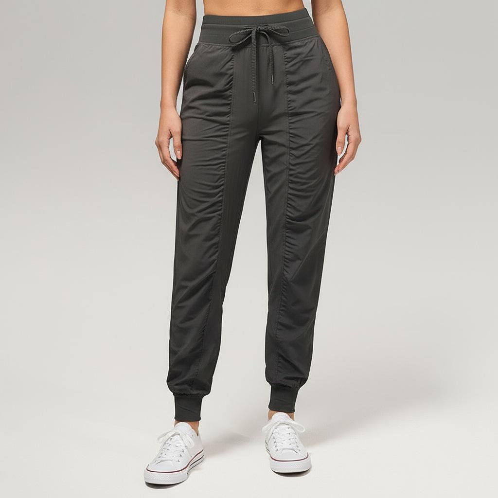 Женские быстросохнущие утягивающие фитнес-штаны гаремы – Свободные, плиссированные, с манжетами, длинные, для бега и повседневной носки