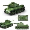Новые Военные Оружия Второй Мировой Войны Средний Танк Т-34/72 Модель Строительные Блоки Кирпичики Классика WW2 Армейские Солдаты Детская Игрушка Подарки