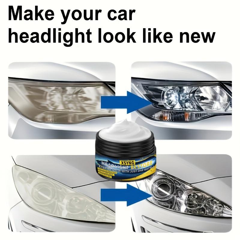 Car headlight repair cream, designed to repair yellowing, blurring, oxidation, and scratches, quickly restore light clarity