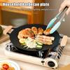 Korean Style BBQ Grill Pan for Stove Top Large Camping Baking Frying Pan Cast Iron Multipurpose Griddle for Cooking Lovers