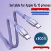 Быстрое зарядное устройство 120 Вт, двойной кабель Type-C для Apple 15/16 и ноутбуков Huawei, 6A PD Быстрая зарядка.