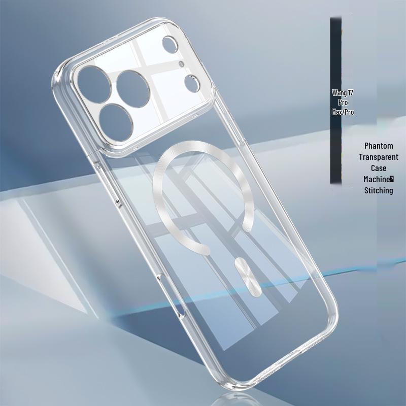 Прозрачный чехол MagSafe для iPhone 17 Pro/Pro Max - Не желтеющий и гальванизированный
