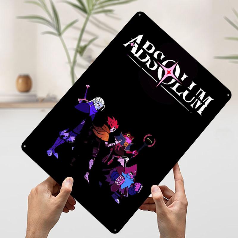 Игровой Metal Poster Absolum Индивидуальное Настенное Искусство Ретро Винтажные Жестяные Вывески для Игровой Комнаты Декор Дома Настольные Предметы