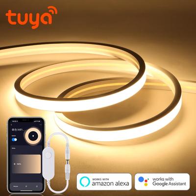 DC24V COB светодиодный неоновый светильник, лента из силикагеля, Tuya Smart WiFi, приложение с регулируемой яркостью, беспроводное управление, подсветка для гардеробной, ночник