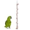 Игрушки для жевания птиц Подвесная игрушка для лазания попугаев Хлопковая веревка с узлами Игрушка-качели Аксессуары для клетки для маленьких и средних птиц