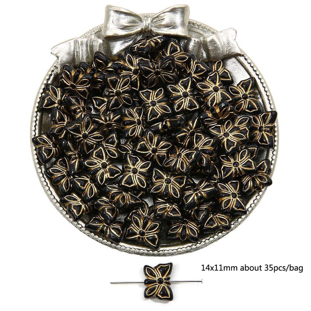 Бусины для браслета ручной работы, акриловые французские винтажные золотые плоские бусины, круглые бусины, украшения ручной работы, браслет, ожерелье, кулон, телефонная цепочка, аксессуары