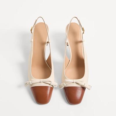 Летние новые туфли на высоком каблуке с кисточками и квадратным носком, модные сандалии Huatian с сумкой на носке, модная универсальная женская обувь