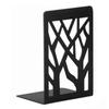 2 Pairs Tree Design Book End Iron Retro Black Decorative Wear Resistant Book Stopper for School
