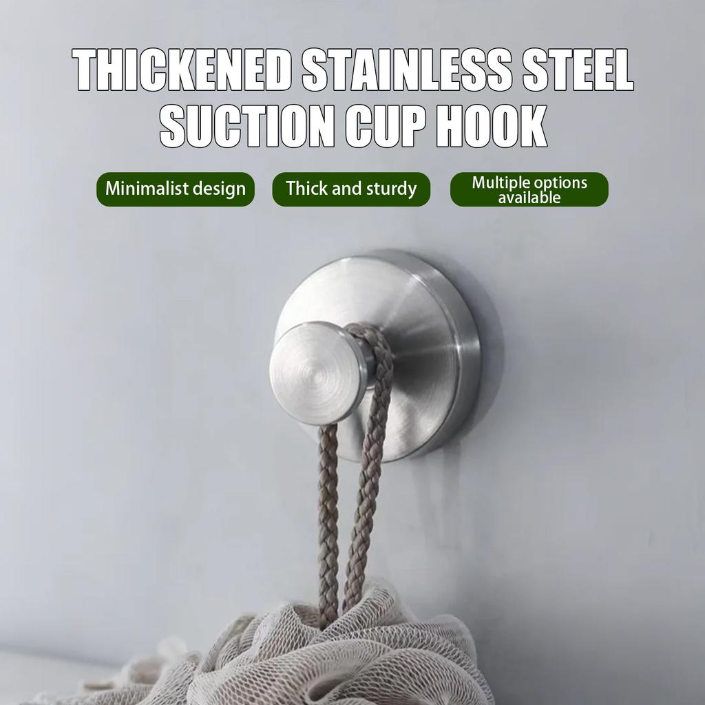 Glass Wreath Suction Cup Hook, 2025 New Drill-free Suction Cup Hook, Front Door Wreath Hook, Shower Bathroom Mirror Metal Towel Hook