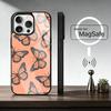 Retro Art Black B-Butterfly   Phone Case For iPhone17,16,15,14,13,12,11 Plus,Pro Magnetic with Magsafe Wireless Charging