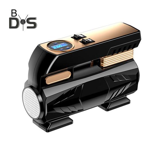 Накачка автомобильных шин Портативный воздушный компрессор 4 режима Регулируемый малошумный цифровой манометр для шин Электрический велосипедный насос со светодиодной подсветкой