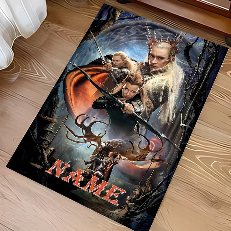 Custom personalization The Fellowship of the Ring Print Area Rug - Soft, Washable Non-Slip Indoor Mat,Living Room,Home&Office Decorative Rug