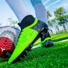 Football Shoes 34-45 Men's High-top Football Shoes Large Size Children's Artificial Lawn   Long Nail Green Football Boots Training Black Sneakers