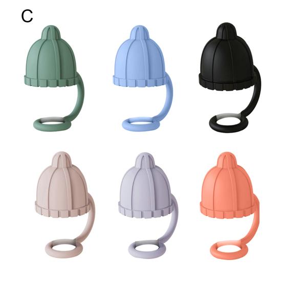 4Pcs Straw Cover Cute Hat Silicone Straw Toppers Dustproof Splashproof Straw Lid Water Bottle Accessory