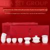 Dehua White Porcelain Gongfu Tea Set with Mutton Fat Jade Finish