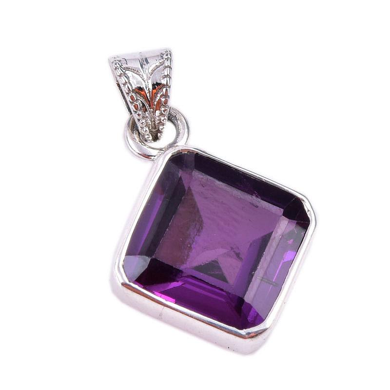 Natural Alexandrite Gemstone 925 Solid Sterling Silver Gift Pendant 1.25" D4M75