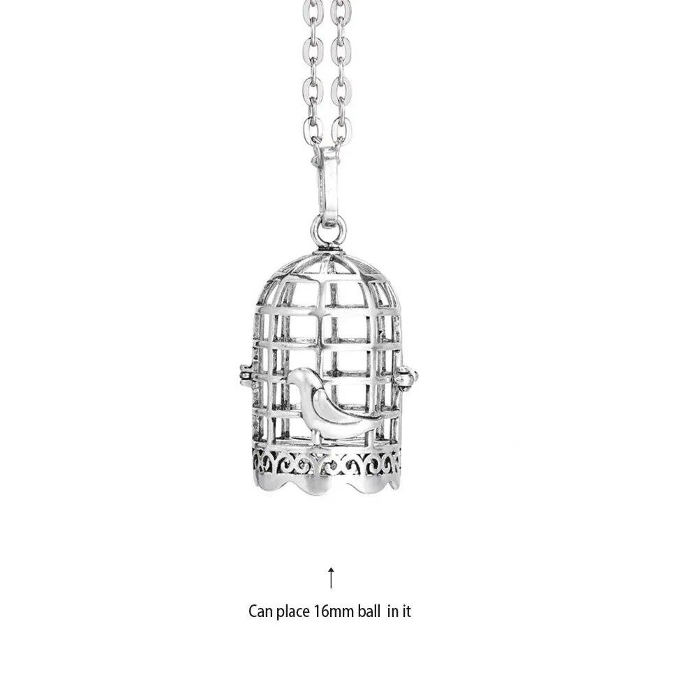 Музыкальный колокольчик Мексиканский шар ангела, медальон, ожерелье, антикварное винтажное ожерелье для беременных, диффузор эфирного масла, ожерелье для ароматерапии