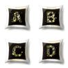 Polyester Pillowcase 26 English Letters Sofa Pillow Bedside Cushion Car Lumbar Cushion Office