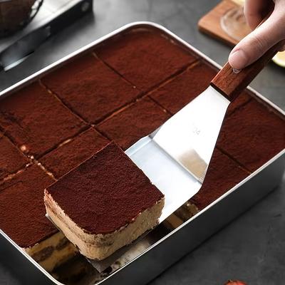 Лопатка-тэппанъяки из нержавеющей стали Профессиональная кухонная лопатка для пиццы, стейков, блинов