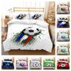 Duvet Cover 3D Home Bedspreads Football Quilt Cover High Quality Bed Cover Suit with Pillowcase Soft Bedding Cover