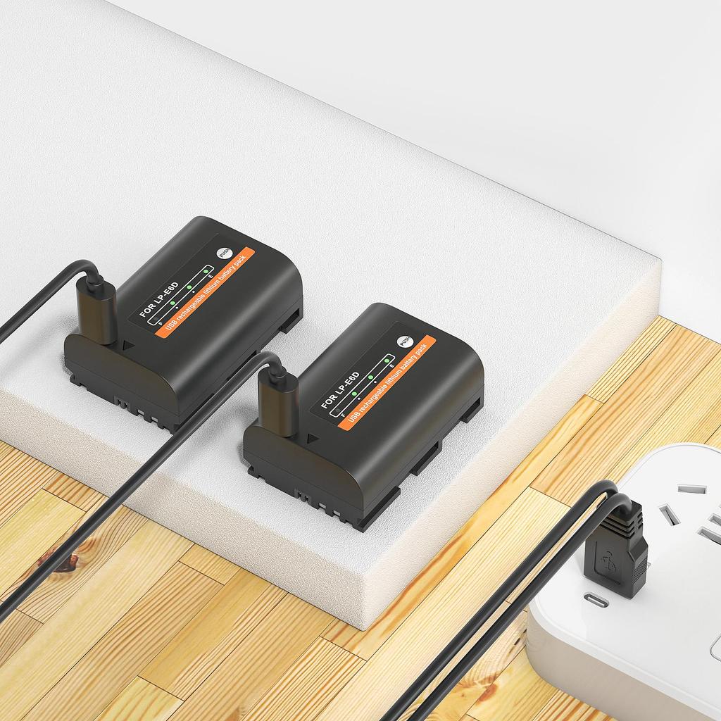 PALO Встроенный USB LP-E6 LP E6 LPE6 LP E6N аккумулятор 2600 мАч Akku для камер Canon 5D Mark II III 7D 60D EOS 6D 70D 80D EOS 5DS R