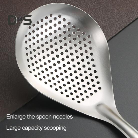 Widely Used Spoon Skimmer Rustproof Durable Kitchen Spoon Skimmer Strainer Ladle Cooking Tool