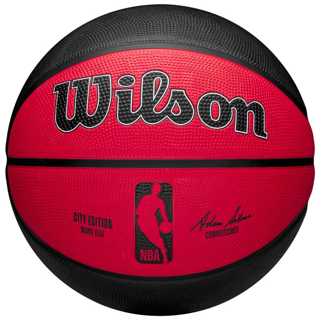 Wilson Мяч NBA Team City Edition Miami Heat Out, унисекс, красный, баскетбольный