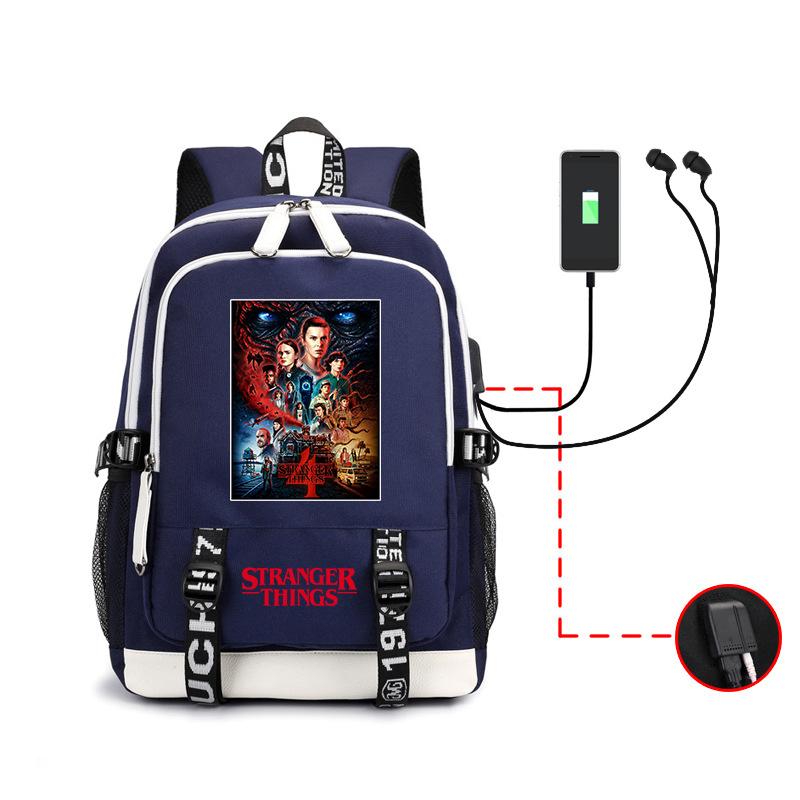 Рюкзак Stranger Things Американский сериал Периферия Студенческая школьная сумка