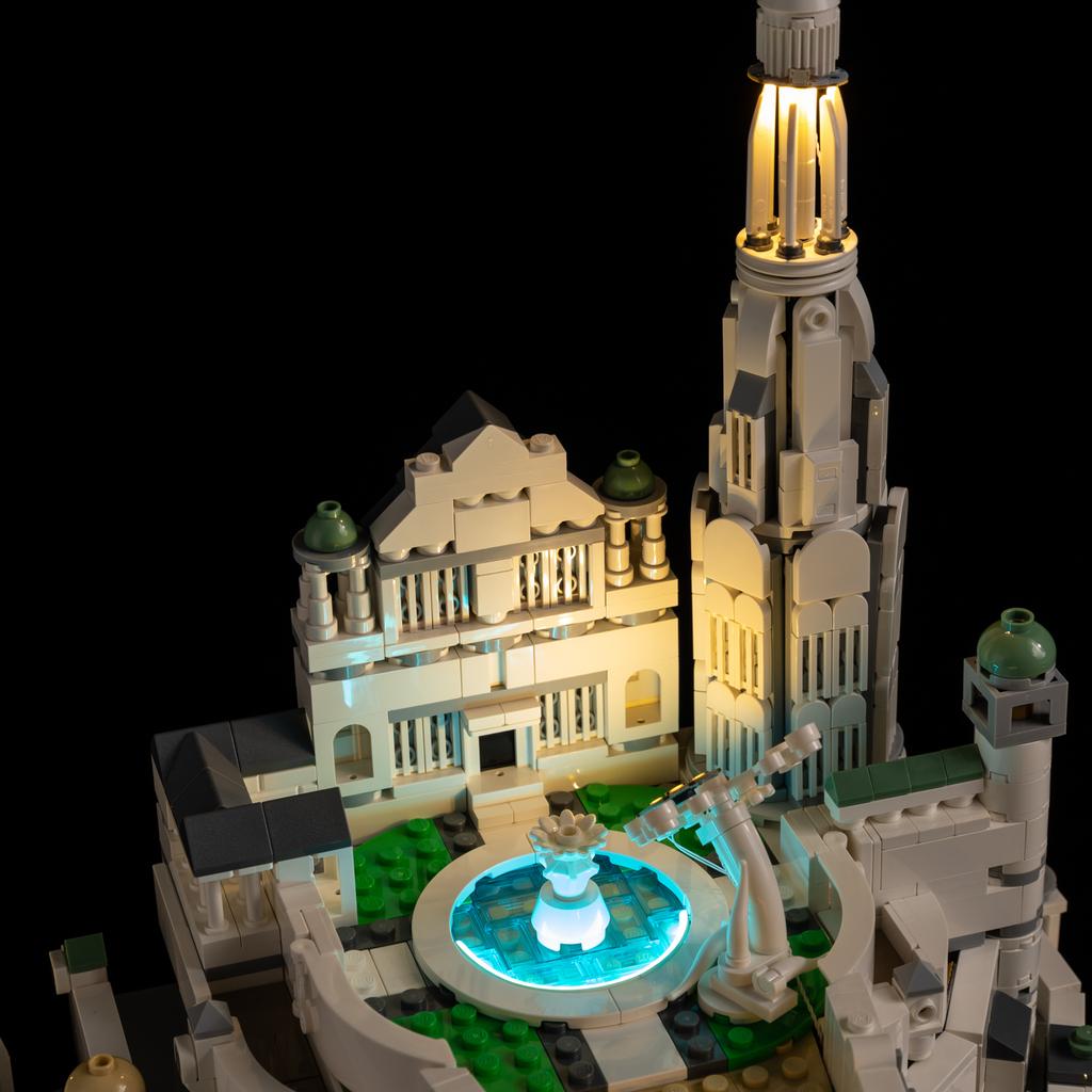 Набор светодиодной подсветки своими руками для Lego 11377 Властелин Колец: Минас Тирит™ Световой набор Конструктор Игрушка Декор Регулируемые световые аксессуары