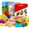 Montessori Wooden Puzzles for Kids Tangram Jigsaw Hand Grab Boards Educational Toy with Cartoon Shapes for Baby Gifts