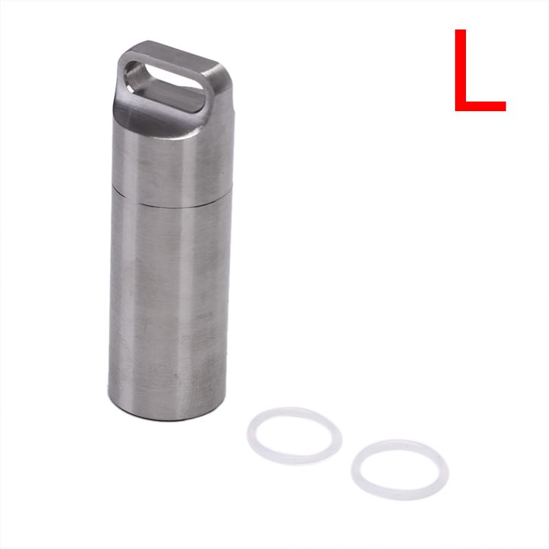 Waterproof Capsule Seal Bottle Outdoor Survival Pill Box Container Pill Tank