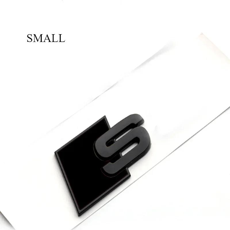 QR5 for M5 Sline S3 S4 S5 S6 S7 S8 R8 Small Big ABS Car Stickers Rear Trunk Badge Emblem Whole Body Decal Refitting Decoration