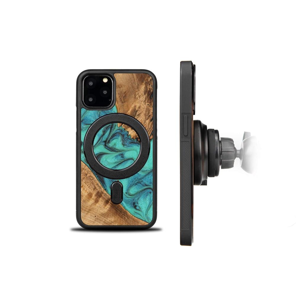 Bewood Unique case for iPhone 11 Pro - Turquoise with MagSafe