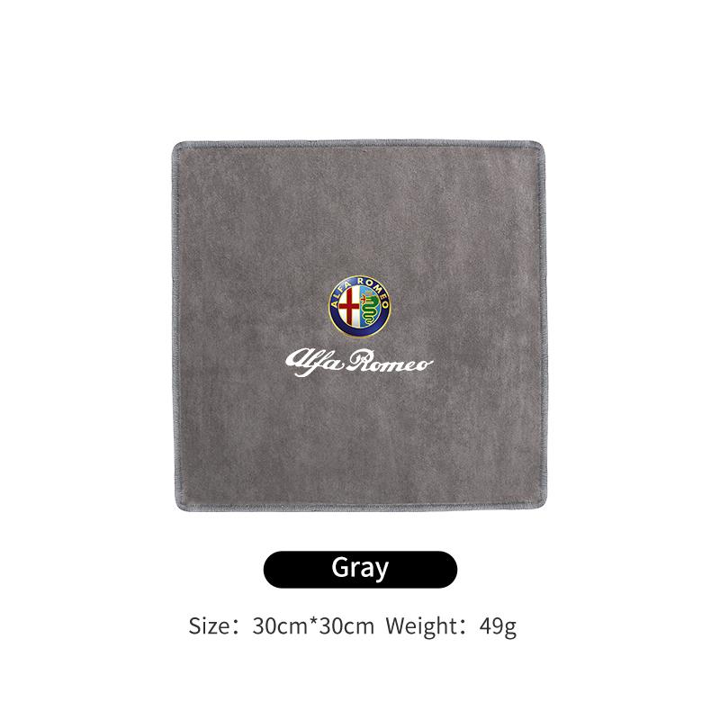 Car Logo Wash Clean Towel Microfiber Cleaning Drying Cloth For Alfa Romeo Giulietta 159 147 156 166 Mito Giulia Stelvio Tonale