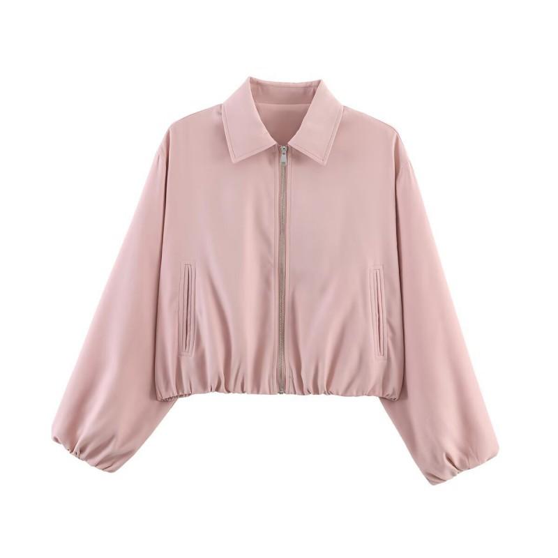 Womens Streetwear Puffer Jacket With 3D Print Zipper 12 Colors Regular Fit Long Sleeve 2026